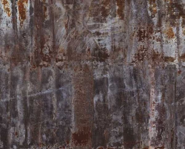 Rasch Tapet 940916 - Tapet på vlies imiterad metall i brun med rostaccidenter - 3,00m x 3,72m L x b
