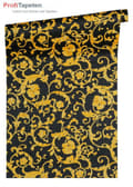 Miniatyrbild 2 av 2: A.S. Creation Versace 3 343262 non-woven tapet vintage 0.70 m x 10.05 m gul