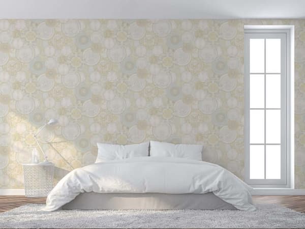 Barocktapet Raffaele M1-No.92 Guld Silver Tapetdesign