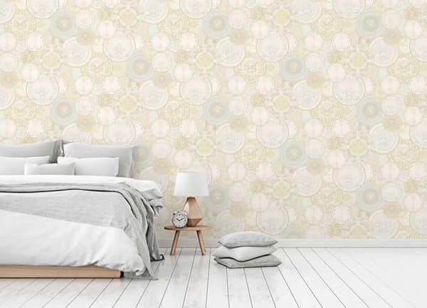 Barocktapet Raffaele M1-No.92 Guld Silver Tapetdesign