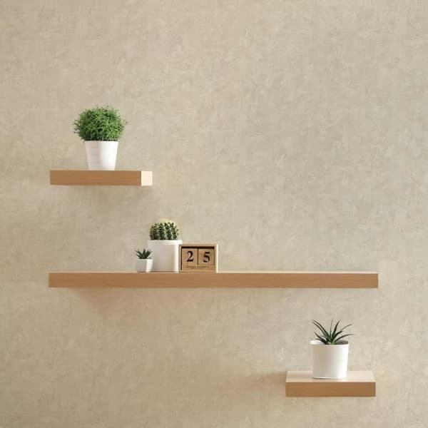 Enfärgad tapet M1-No.3518 | Non-woven tapet | Beige | Unicolor