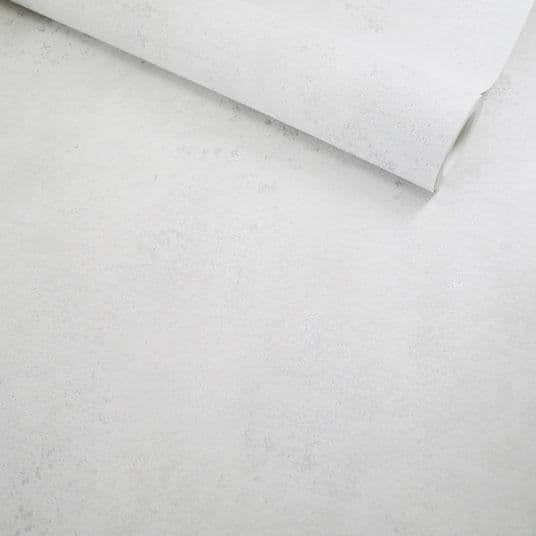 Vinyltapet på non-woven - Casual Mineral - Vit betong med silverinslag - Rull(ar)