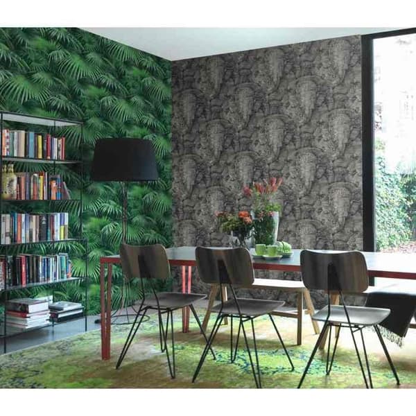 Rasch Selection 525502 vintage non-woven tapet 0.53 m x 10.05 m blå