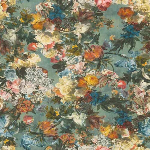 Rasch Passepartout 605655 non-woven tapet blommönster 0.53 m x 10.05 m färgglad