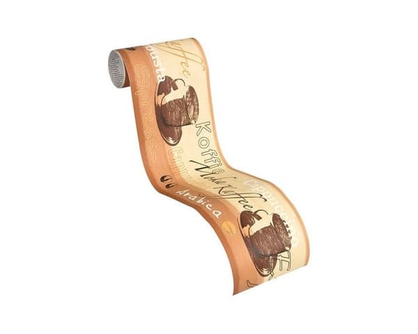 Väggkant - Stick Ups - 5,00 m x 0,13 m - Beige - Interiör - Tvättbar