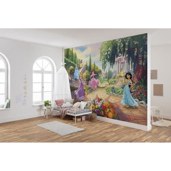 Tapeter - Disney - Prinsessor i parken - Non-woven - 368cm x 254cm - Barnmotiv