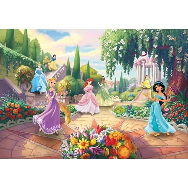 Tapeter - Disney - Prinsessor i parken - Non-woven - 368cm x 254cm - Barnmotiv