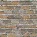 Miniatyrbild 1 av 3: Rasch Factory IV 428056 non-woven tapet sten tegel 53cm x 1005cm brun
