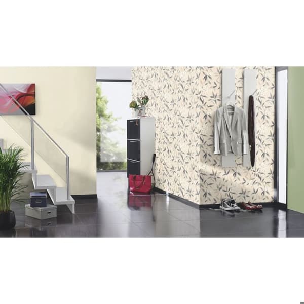 Non-woven tapet 424058 enfärgad non-woven tapet 53 x 1005 cm Rasch Poetry Beige