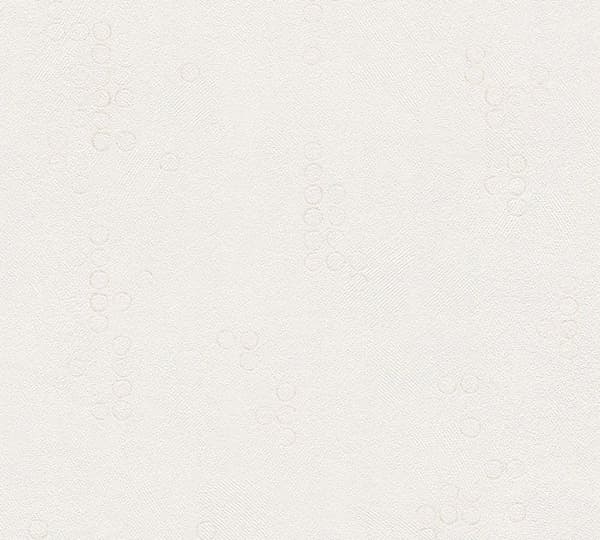 tapet prickar cirklar Carmela M1-No.1294 tapet non-woven krämvit geometrisk