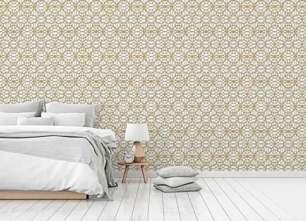 TADESSI WTD Mantiburi M1-No.307 Tapet i non-woven Barockmönster Guld silver