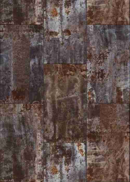 Rasch Tapet 940909 - Tapet på non-woven med industriell metall- och rostlook i brunt och grått - 3,00m x 1,86m Lxl