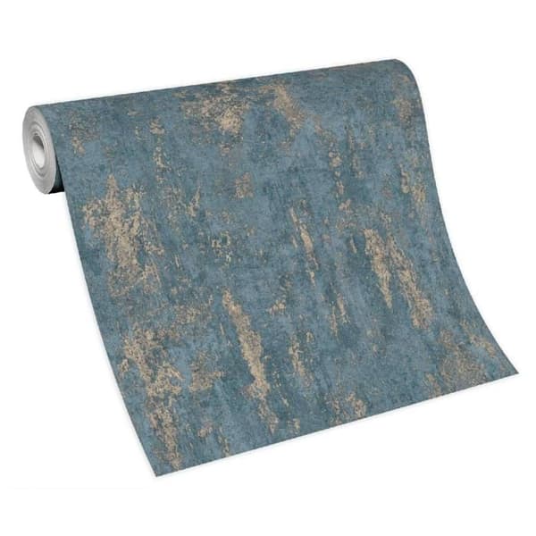 Non woven tapet 10273-08 Enfärgad tapet 0,53 x 10,05 m Erismann Casual Chic blå