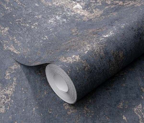 Non woven tapet 10273-08 Enfärgad tapet 0,53 x 10,05 m Erismann Casual Chic blå