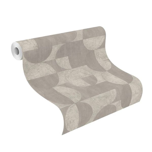non-woven tapet 521351 retro vintage tapet 53 x 1005 cm Rasch Concrete Grå