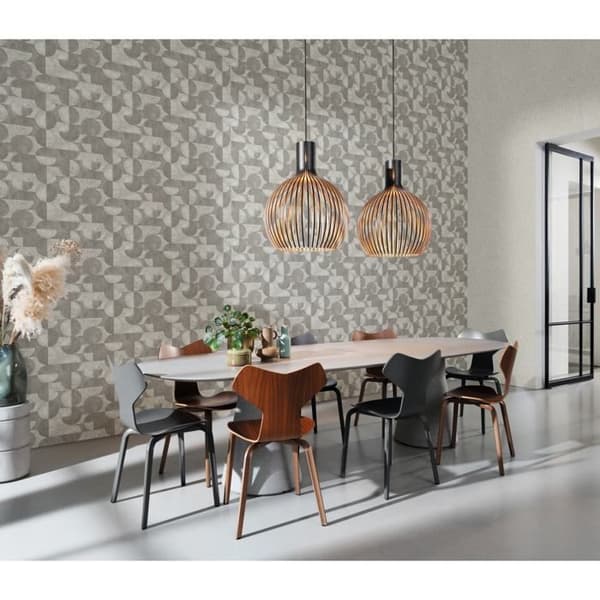 non-woven tapet 521351 retro vintage tapet 53 x 1005 cm Rasch Concrete Grå