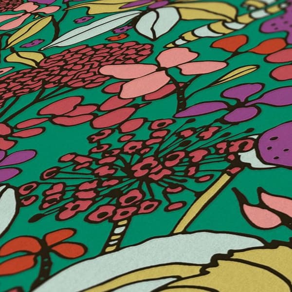 A.S. Creation 377561 Non-woven tapet Natur 0.53 m x 10.05 Färgglad