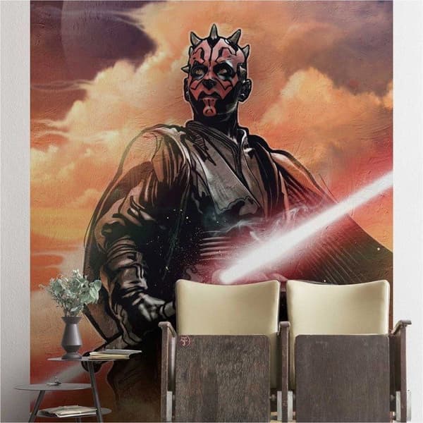 Komar Tapet Foto Star Wars Darth Laser Sabre Dubbelansikte Sith Lord 280 x 200 cm Intissé