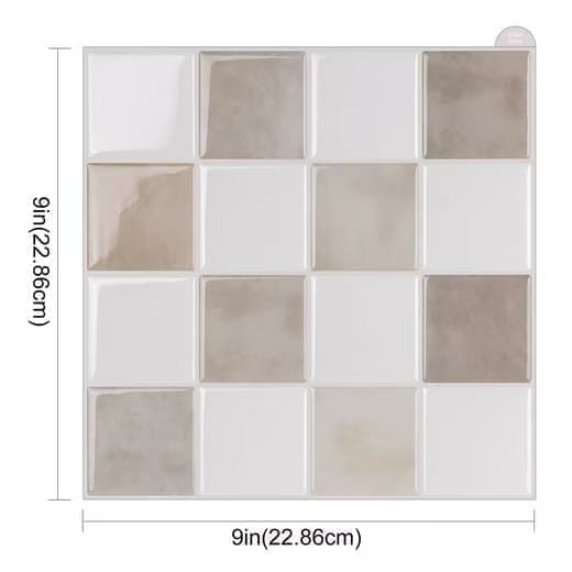 Självhäftande Kakeldekor 1/10-pcs 3D-effekt för Kök och Bad