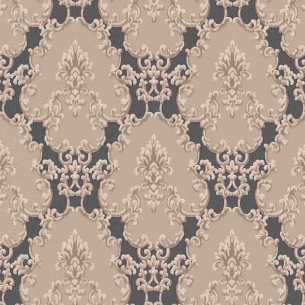 Erismann Palais Royal | 637611 | non-vävd barocktapet | 0.53 m x 10.05 m | brun