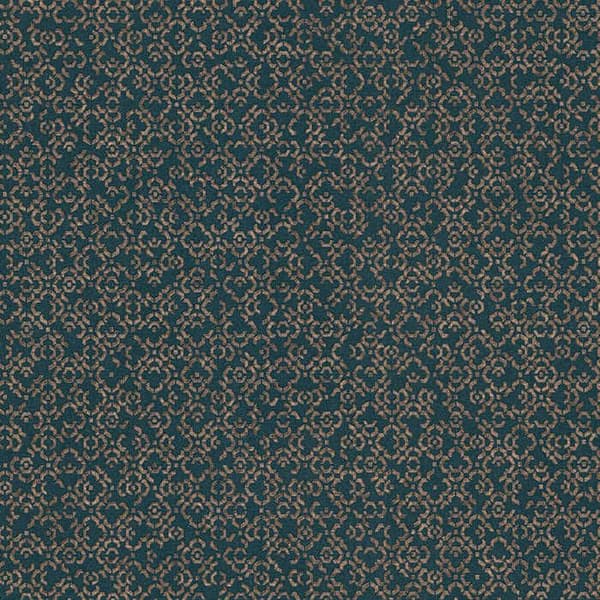 Metalliserad Tapet Massimo M1-No.626 Blå Guld Geometrisk Tapet