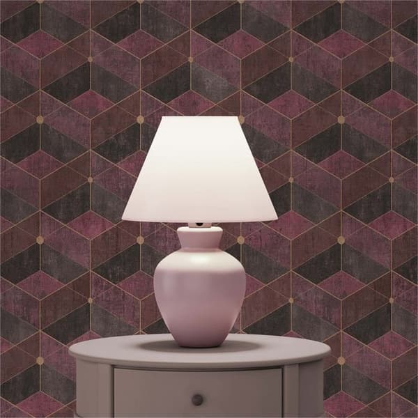Grafiskt Tapet Meo M1-No.811 Röd Guld 3D Geometrisk