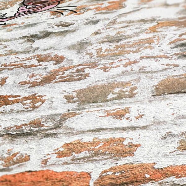 Papir Tapet Pierre Luano M1-No.2851 i orange beige murstein