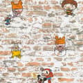 Miniatyrbild 2 av 5: Papir Tapet Pierre Luano M1-No.2851 i orange beige murstein