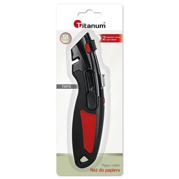 18 mm ergonomisk titan papir tapet kniv