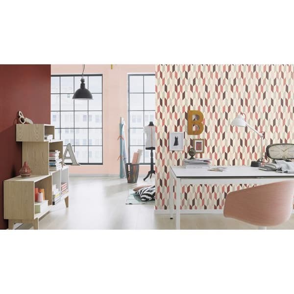 Rasch Club Botanique + Claas II 531374 non-woven tapet enfärgad 0.53 m x 10.05 m röd
