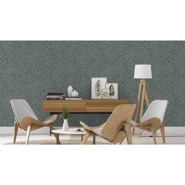 Rasch Factory V 315042 Tapet non-woven Botanisk 10.05 x 0.53 m Grön Mörkgrön
