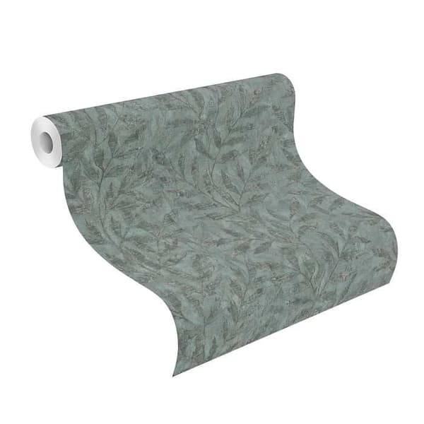 Rasch Factory V 315042 Tapet non-woven Botanisk 10.05 x 0.53 m Grön Mörkgrön