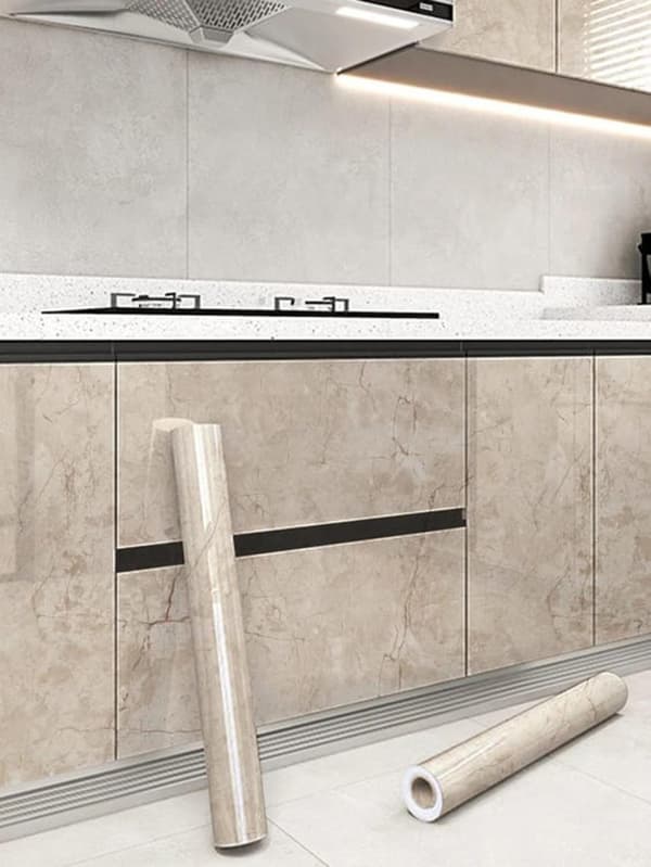 Moorle Marble itseliimautuva tapetti, vedenpitävä, irrotettava, tee-se-itse-huonekalut ja seinäkoristelu