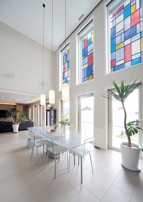 Fablon - FAB10520 - Rulle av Mondrian självhäftande plast 67,5 cm x 2 m