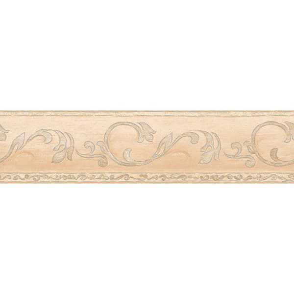 Väggkant - Stick Ups - 5,00 m x 0,13 m - Beige - Interiör - Sömlös