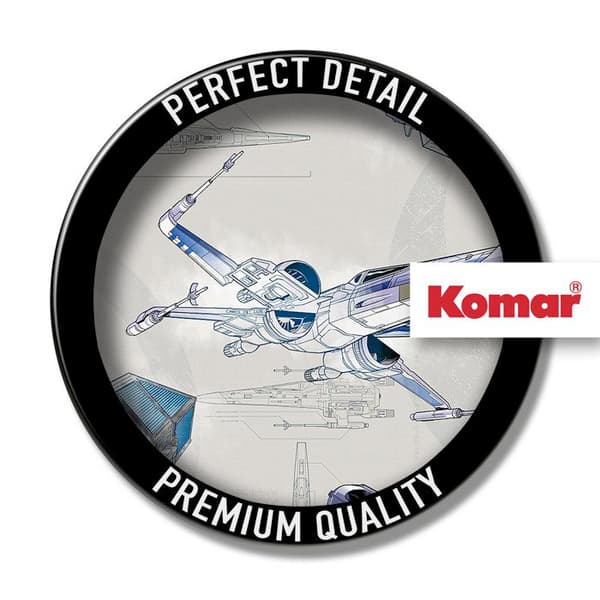 Komar DX8-078 Star Wars Blueprint Light Non-woven Tapet för barnrum Blueprint Light 400 x 280 cm