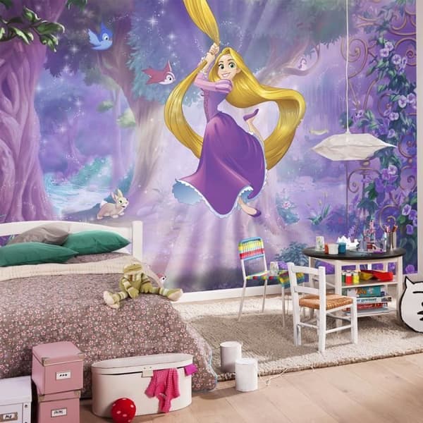 Tapet - Disney - Rapunzel - 368x254 cm - Lim ingår - Barnmotiv