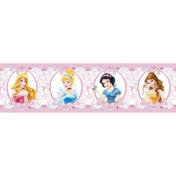 Kant - Disney - 4 prinsessor - Rosa - 5m - Självhäftande