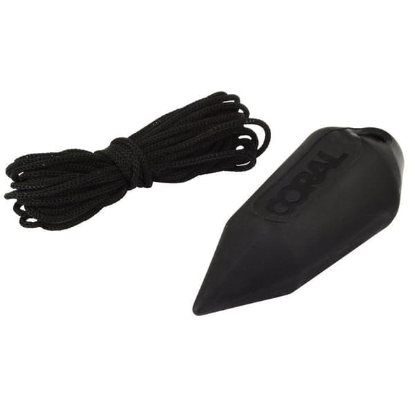 Coral tools - 69300 - Coral Essentials Plumb Bob i lätt nylon med rep för upphängning av tapeter, Svart, 20 g