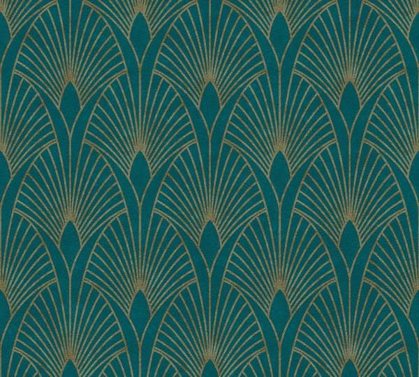 A.S. Creation New Walls 374275 non-woven tapet vintage 0.53 m x 10.05 m grön