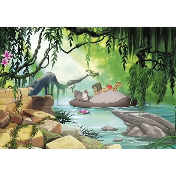 Tapeter - Disney - Djungelboken - Barnmotiv - 368cm x 254cm - Lätt att installera