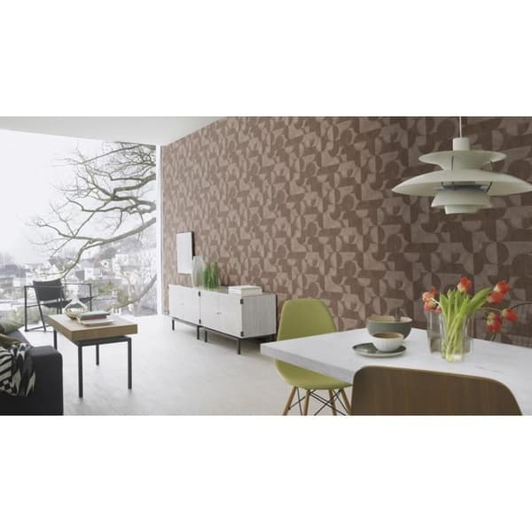 non-woven tapet 521368 retro vintage tapet 53 x 1005 cm Rasch Concrete brun