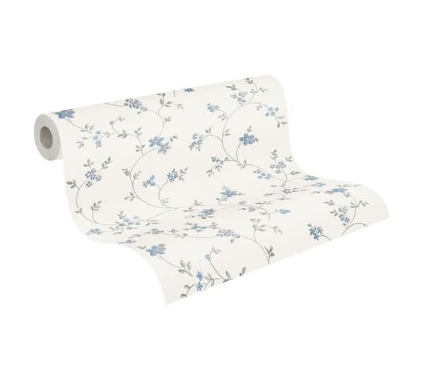 A.S. Creation Maison Charme 390713 Non-vävd tapet blommor 10.05 x 0.53 m Ecru