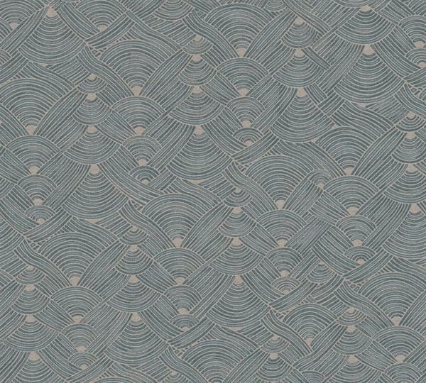 A.S. Creation Nara 387421 Non-woven tapet med mönster och motiv 10.05 x 0.53 m Blå
