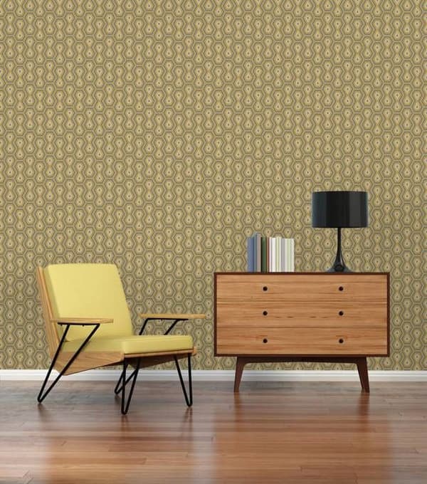 A.S. Creation 377074 Non-vävd tapet Vintage 0.53 m x 10.05 Gul