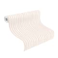 Miniatyrbild 3 av 4: Non-woven tapet 252750 tapet randiga vågor 53 x 1005 cm Rasch Bambino XIX vit rosa