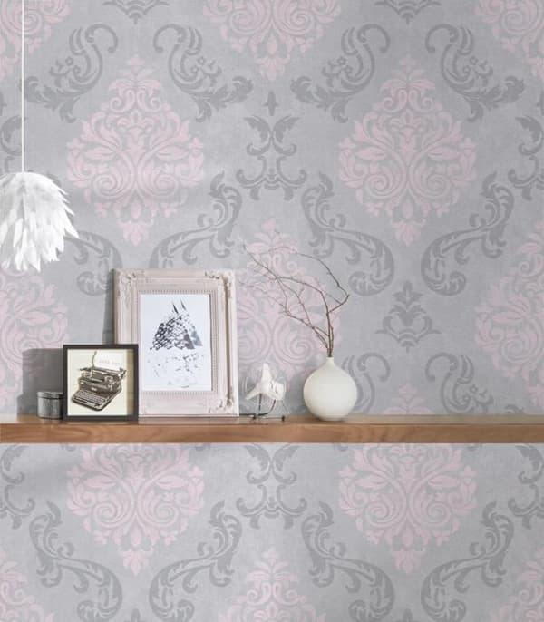 A.S. Creation Memory 3 953726 papper non-woven barock 0.53 m x 10.05 m grå