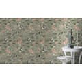Miniatyrbild 2 av 3: non-woven tapet 409437 tapet med djur 53 x 1005 cm Rasch Kimono grön