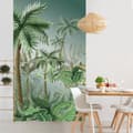 Miniatyrbild 3 av 3: Non-woven panoramatapet, design i djungelstil med palm och växter, 150 cm X 250 cm