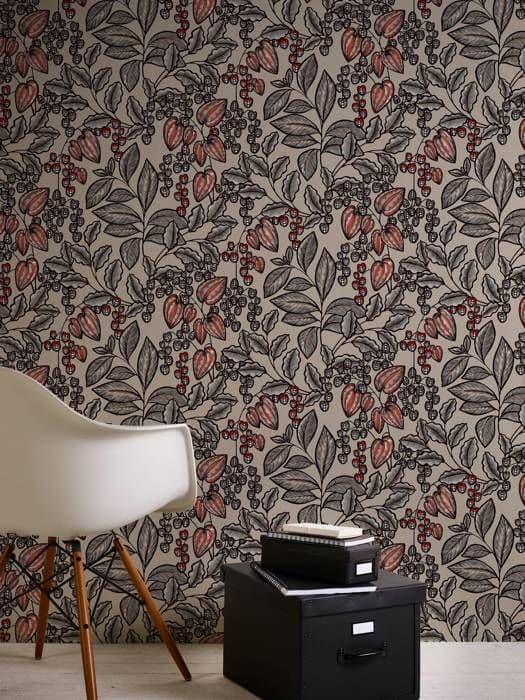 A.S. Creation 377543 Non-woven tapet med blommor 0.53 m x 10.05 Brun